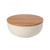 Pacifica Serving Bowl Vanilla with Oak Lid