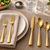 Ballet Matte Gold 20-piece Flatware Set