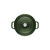 STAUB La Cocotte 5.25 L Cast Iron Round Cocotte, Basil-Green
