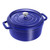 STAUB La Cocotte 3.7 L Cast Iron Round Cocotte, Dark-Blue
