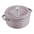 STAUB La Cocotte 5.25 L Cast Iron Round Cocotte, Cherry Blossom