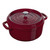 STAUB La Cocotte 5.25 L Cast Iron Round Cocotte, Bordeaux