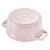 STAUB La Cocotte 250 ml Cast Iron Round Mini Cocotte, Sorbet Rose