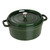 STAUB La Cocotte 6.75 L Cast Iron Round Cocotte, Basil-Green