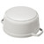 STAUB La Cocotte 3.7 L Cast Iron Round Cocotte, White Truffle