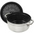 STAUB La Cocotte 5.25 L Cast Iron Round Cocotte, White Truffle