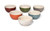 STAUB Ceramique 14 cm / 6 Piece Ceramic Large Rainbow Multi-Colour Large Bowl Set, Mixed Colours