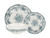 Rosetta Antique Blue 12-piece Dinner Set