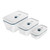 ZWILLING Fresh & Save S/M/L / 3 Piece Vacuum Box Set, Glass, La-Mer