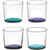 LSA International Coro Tumbler 310ml Lagoon - set of 4
