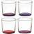 LSA International Coro Tumbler 310ml Berry- set of 4