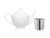 White Basics Classic Teapot With Infuser Gift Boxed