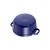 STAUB La Cocotte 6.75 L Cast Iron Round Cocotte, Dark-Blue (Visual Imperfections - B STOCK)