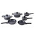 Cuisipro Cookware Set Soft Touch, Non-stick 10pc, Aluminum