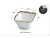 Pampa Bay Golden Salerno Square Snack Bowl