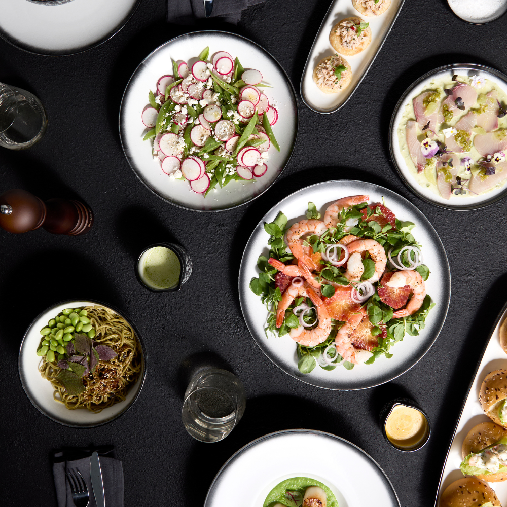 Maxwell & Williams Caviar Granite Dinner Set 12-Pc