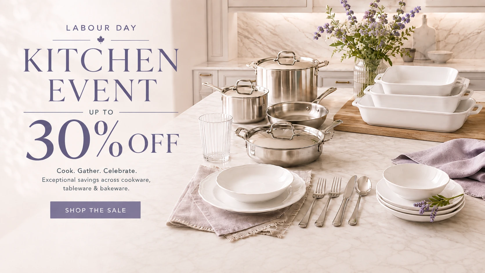 Labour Day Kitchen Event — save up to 30 percent