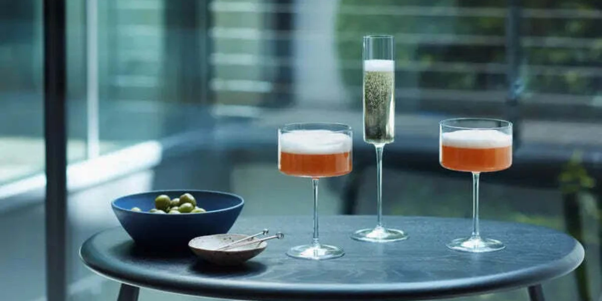 LSA International Otis cocktail and champagne glasses