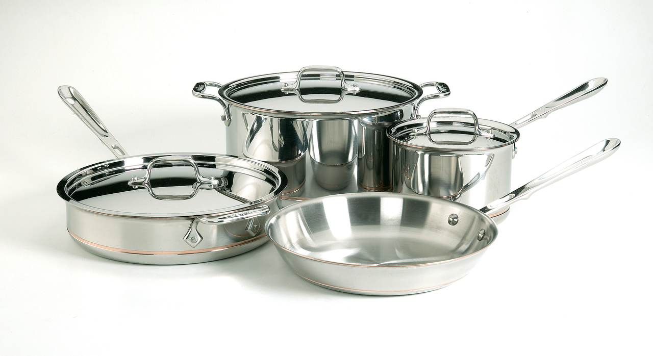 All-Clad 7-Piece Copper Core Cookware Set | Precision Cooking