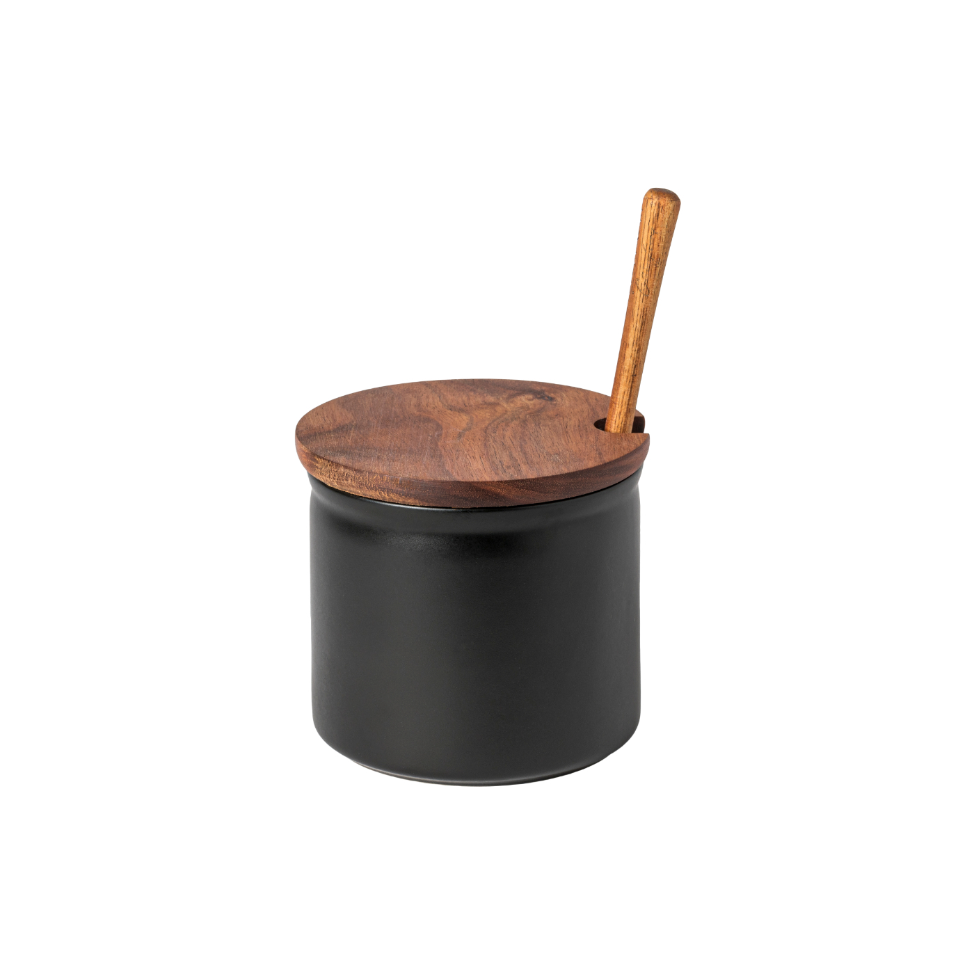 Boutique Olive Canister w/Wood Lid & Scoop