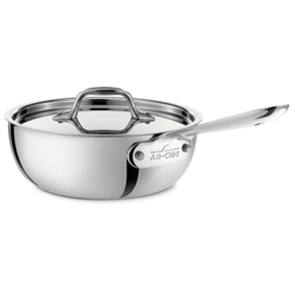 All-Clad d3 2-Quart Saucier with Lid | Stainless Steel Tri-Ply