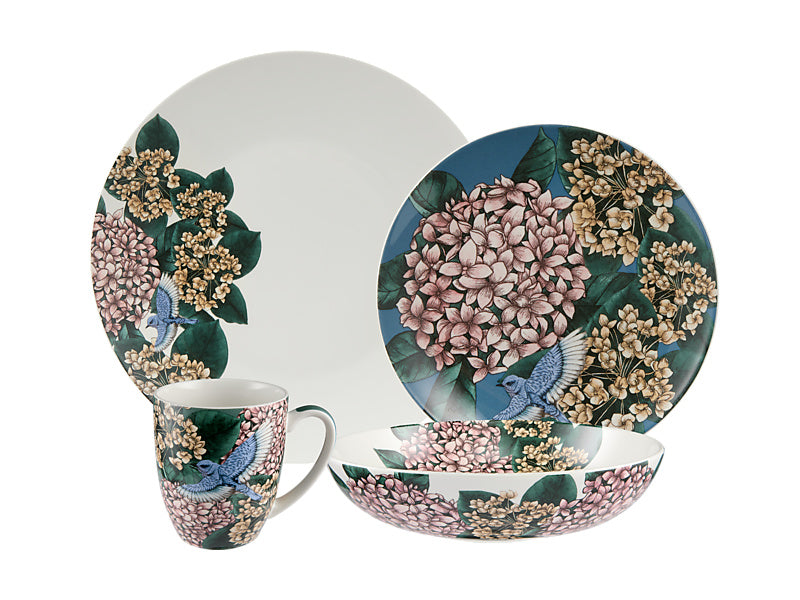 The Blck Pen Reminisce Coupe Dinner Set 16pc Floral Gift Boxed