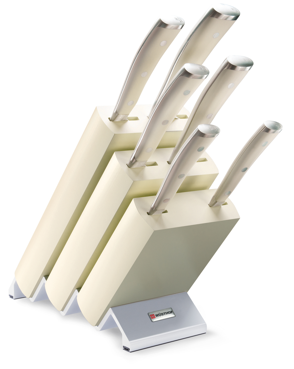 Wusthof Classic Ikon 7pc Knife Block Set Creme