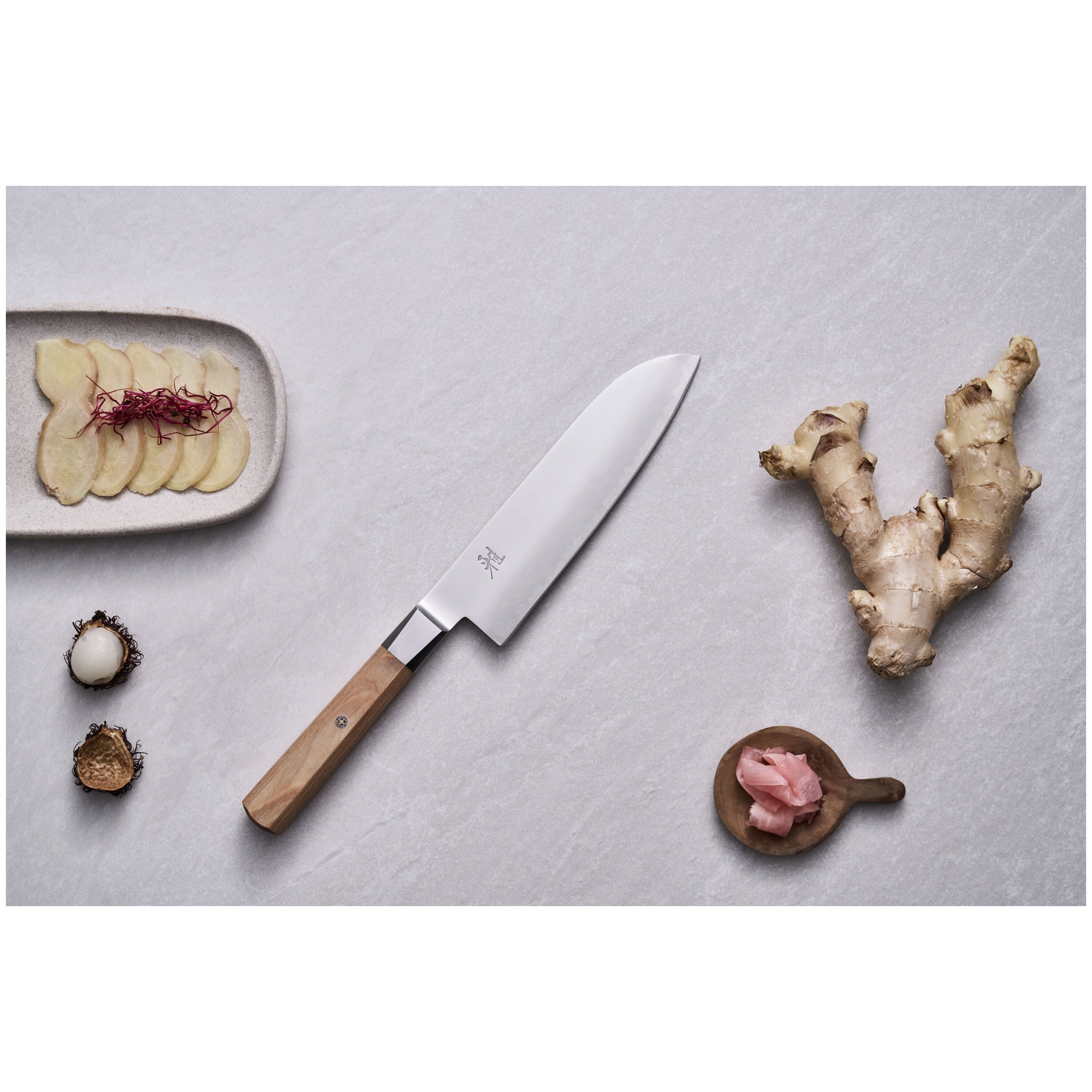 MIYABI KOYA 4000FCv2 7 inch, Santoku, Beige - KitchenEssentials