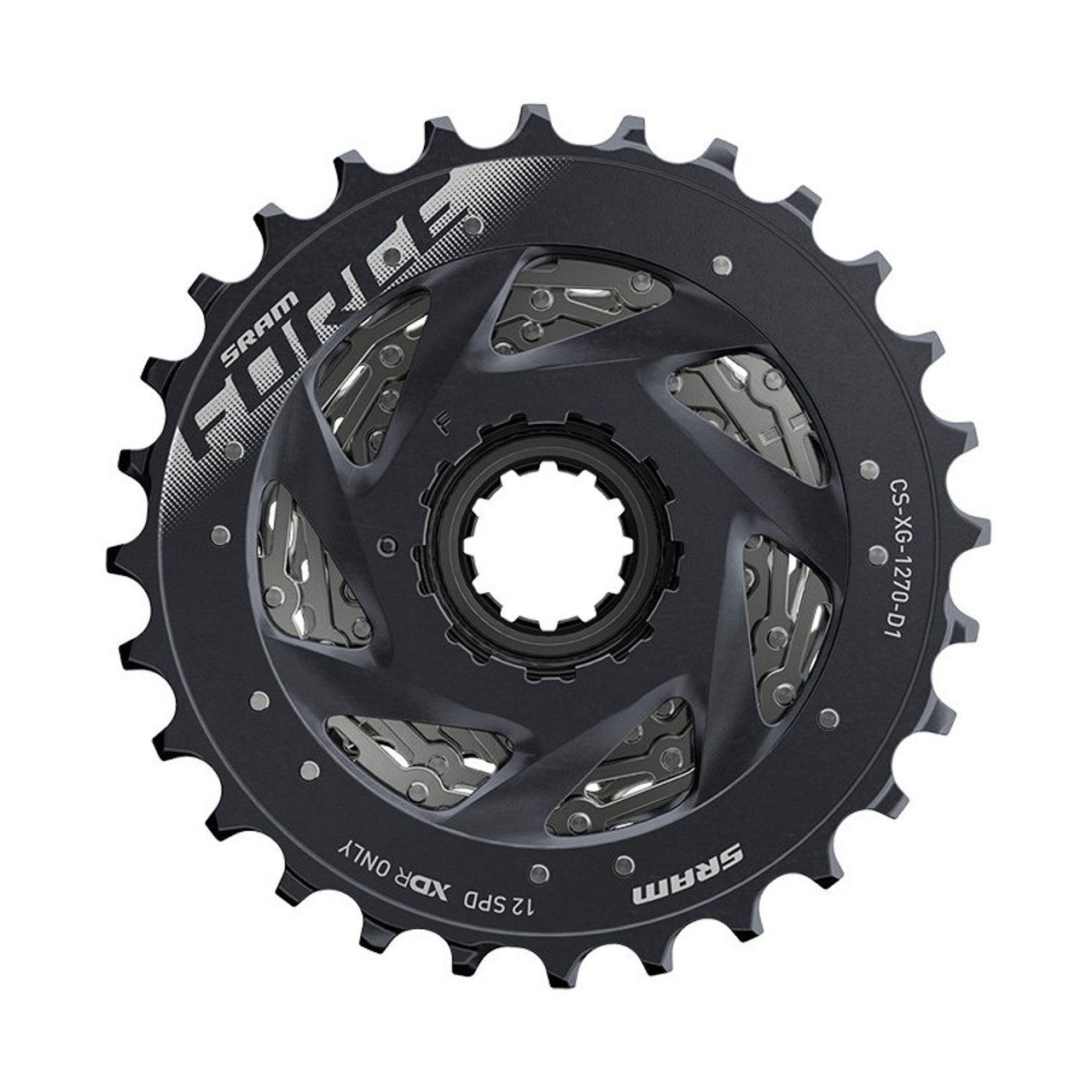 パーツ SRAM FORCE XG-1270-D1 10-36T 12s SRAM Force XG-1270 Cassette (Silver) (12 Speed) (XDR) (10