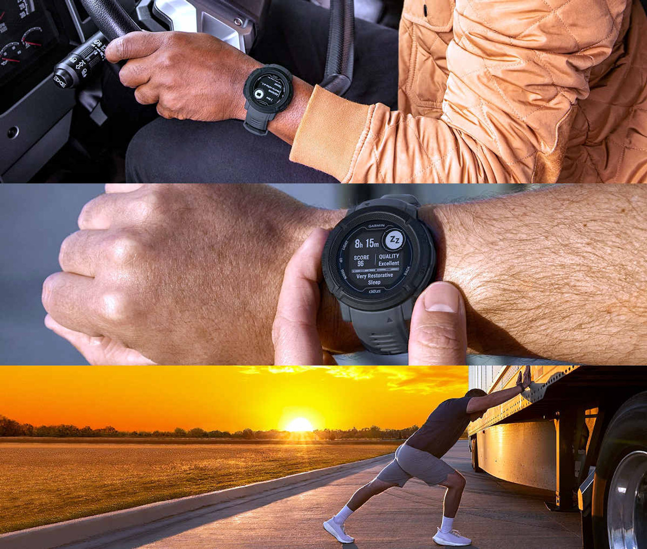 Garmin Instinct 2 dezl Edition GPS Drivers Watch Black - Pushys