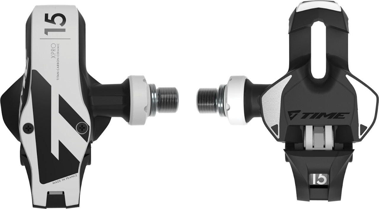 TIME XPro 15 Road Pedals Black/White - Bikebug