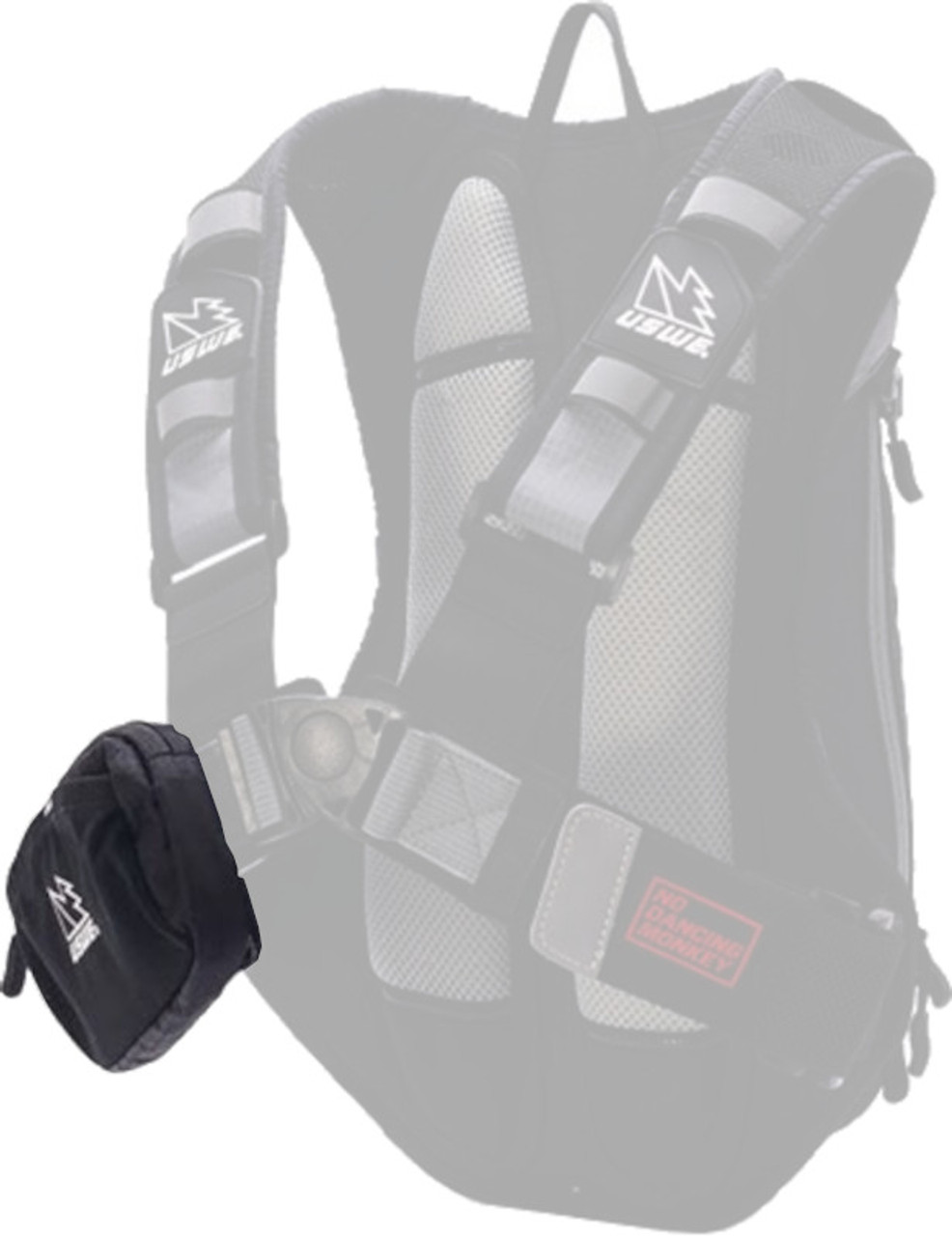 USWE Front Organiser Pocket Black Bikebug