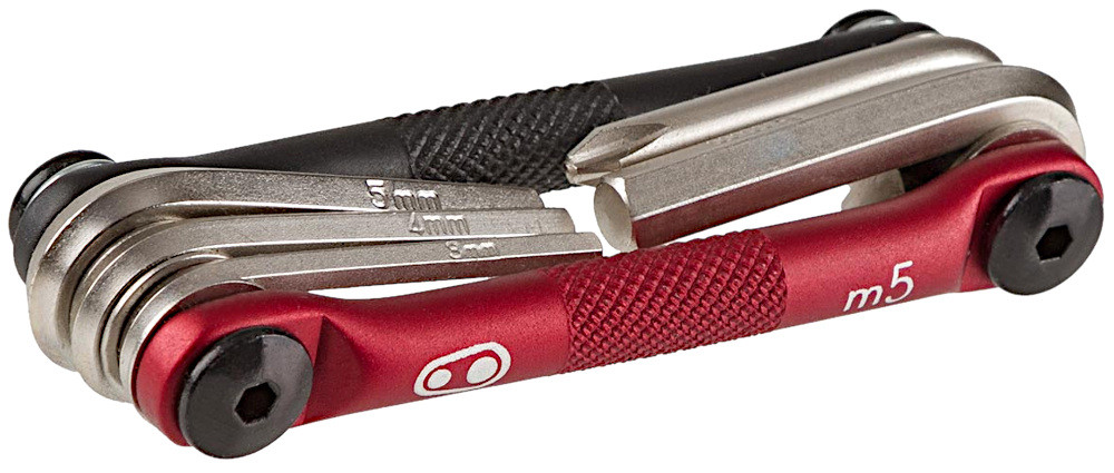 Crank Brothers M5 Multi-Tool Black/Red Pushys