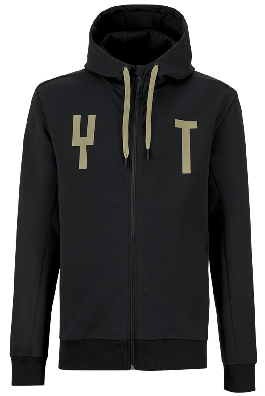 YT Simple Hooded Full Zip Jacket Black