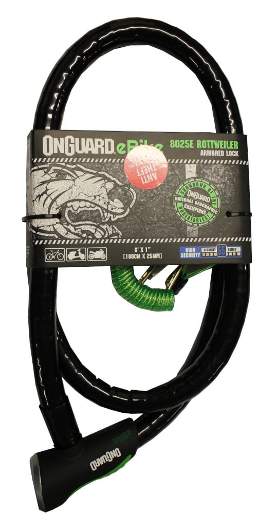 OnGuard Rottweiler Armoured e-Bike Series Keyed Bicycle Lock Pushys