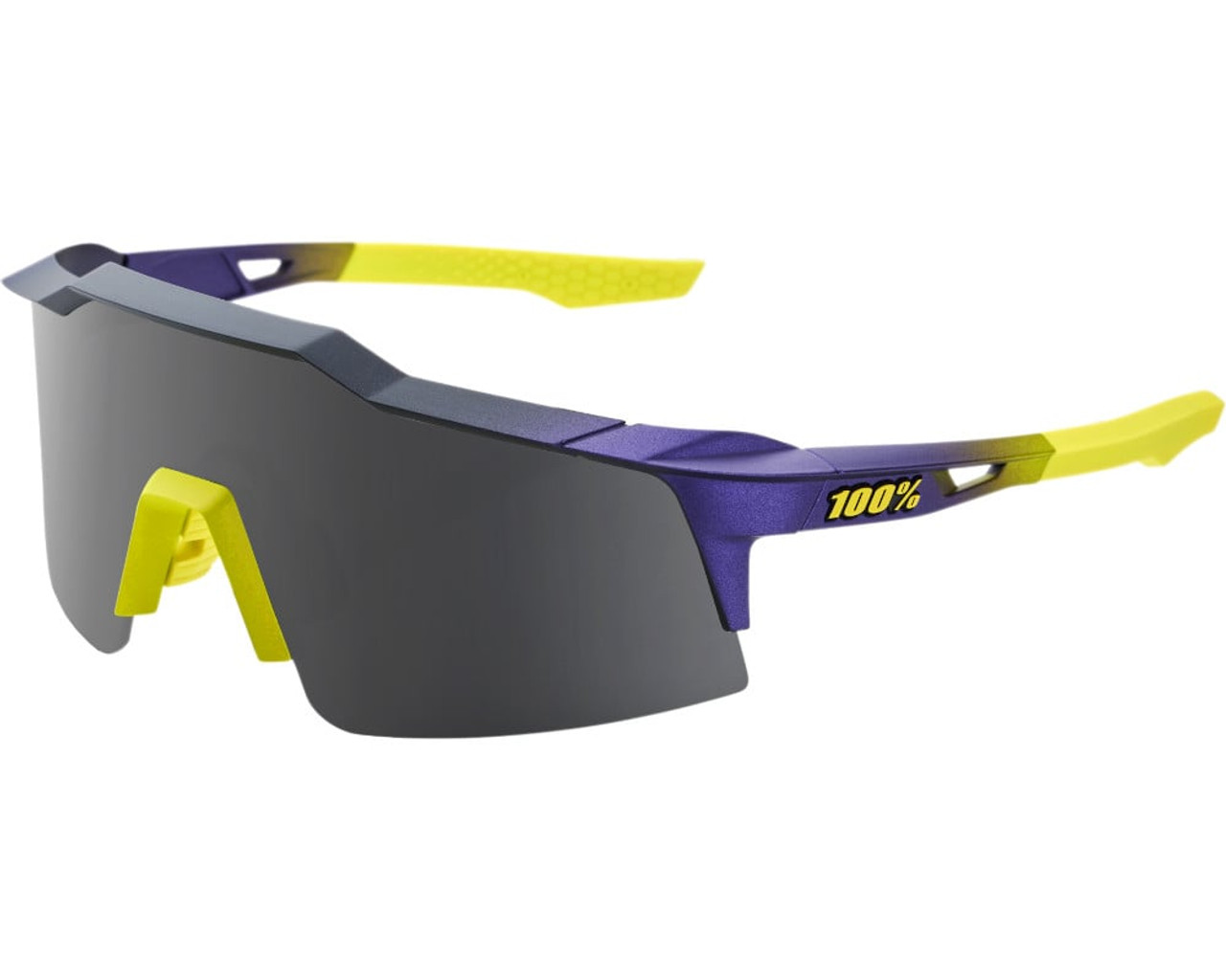 100% Speedcraft SL Sunglasses Matte Metallic Digital Brights