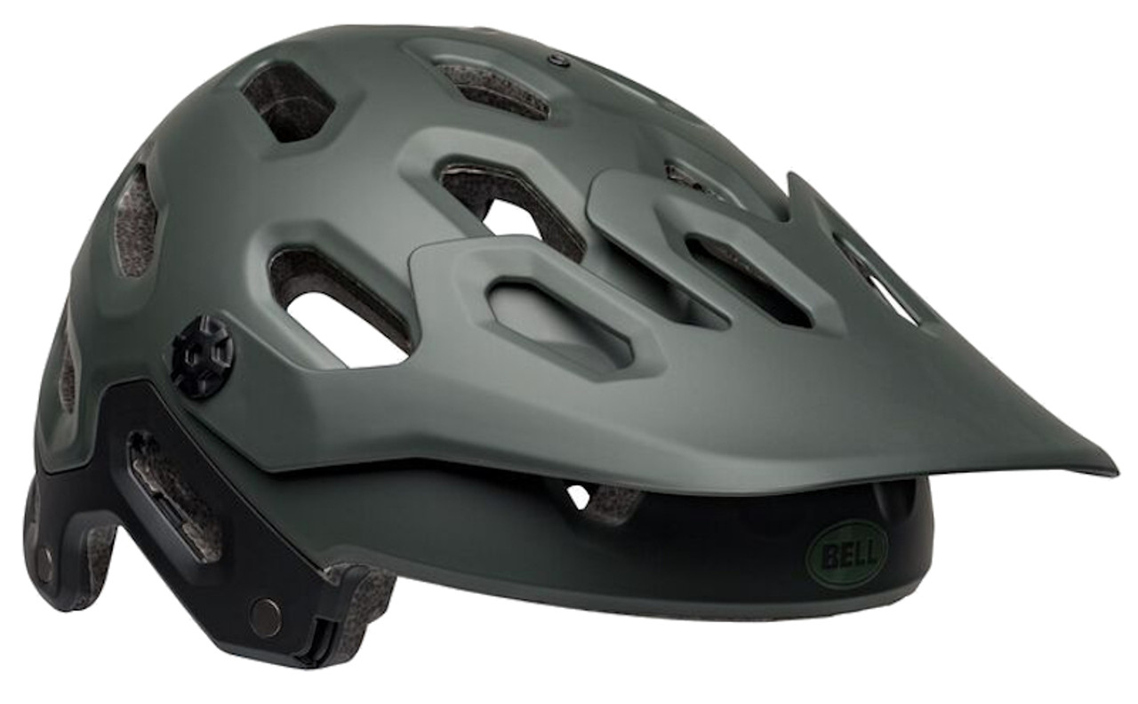 Bell Super 3R MIPS Full Face Helmet Matte Green - Pushys