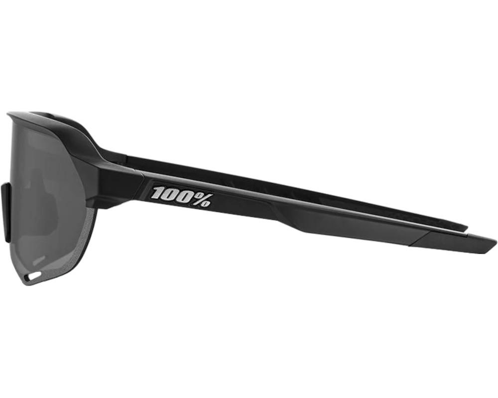 100% S2 Sunglasses Soft Tact Black (Smoke Lens) - Bikebug