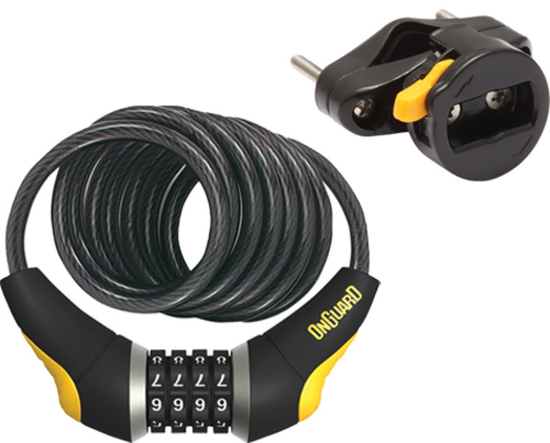 OnGuard Doberman Coil Combo Lock 185cm x 10mm Bikebug