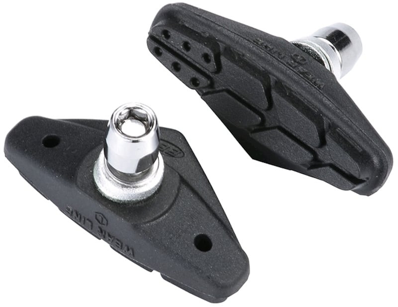 BBB BBS-01D Pattini Freno RoadStop Deluxe – 4 Pezzi, Per Bici, Design Anti-acqua E Anti-fischio
