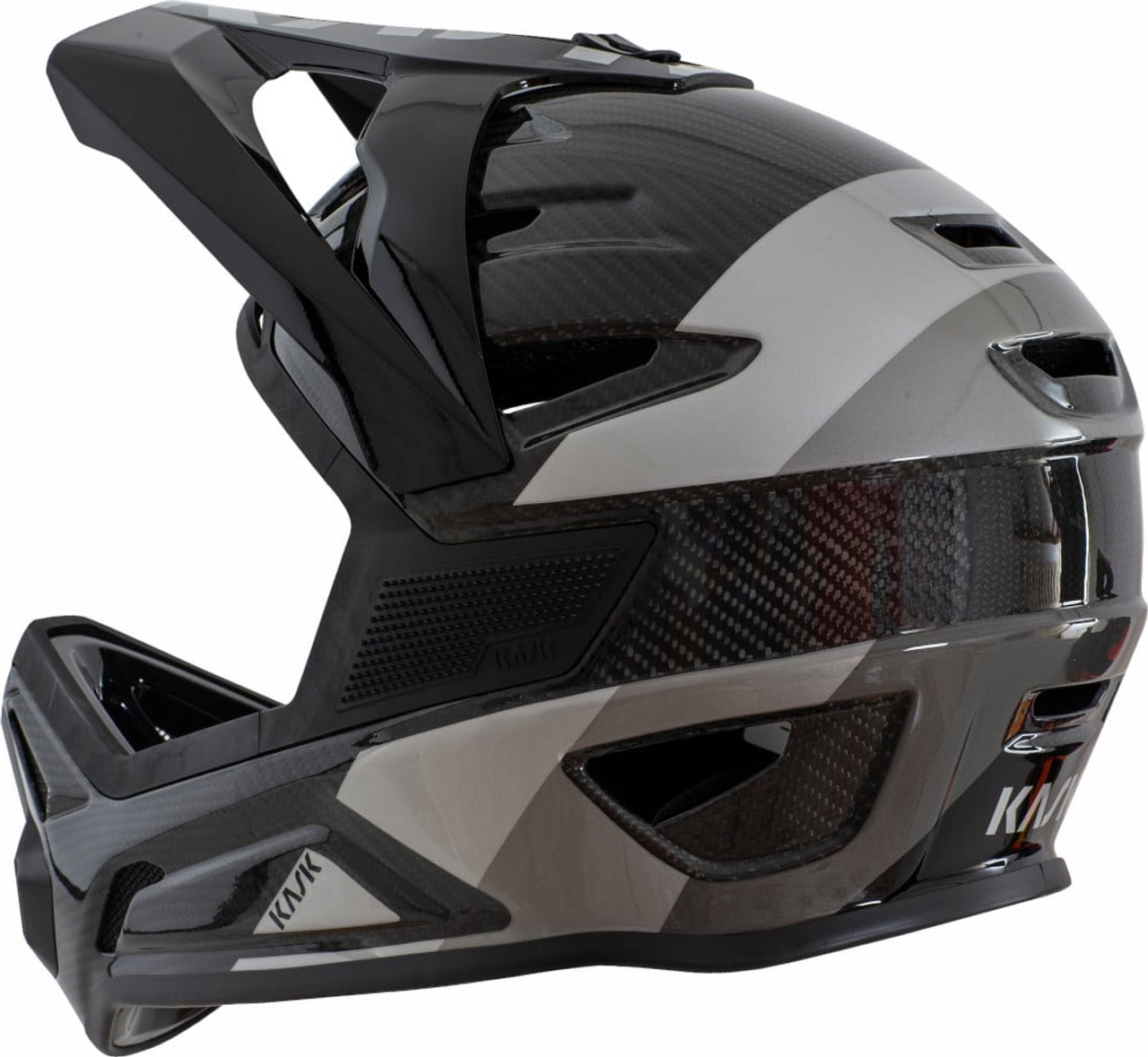 KASK Defender Full Face Carbon MTB Helmet Black/Grey - Pushys