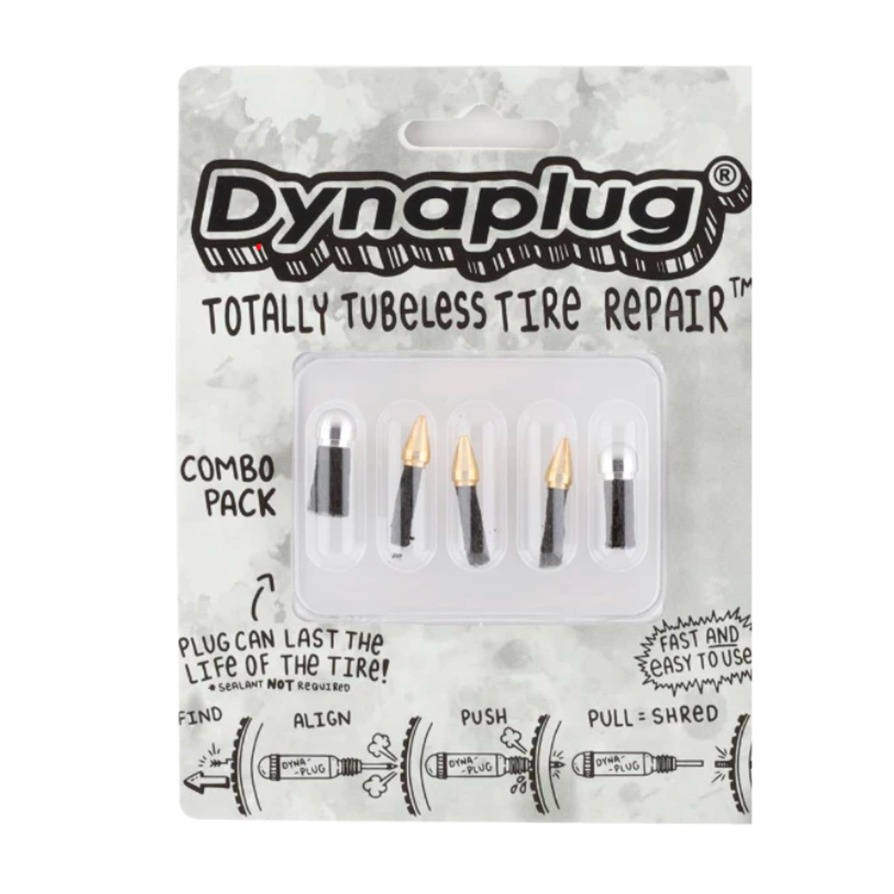 Dynaplug Bicycle Tubeless Tire Repair Plugs Soft Tip