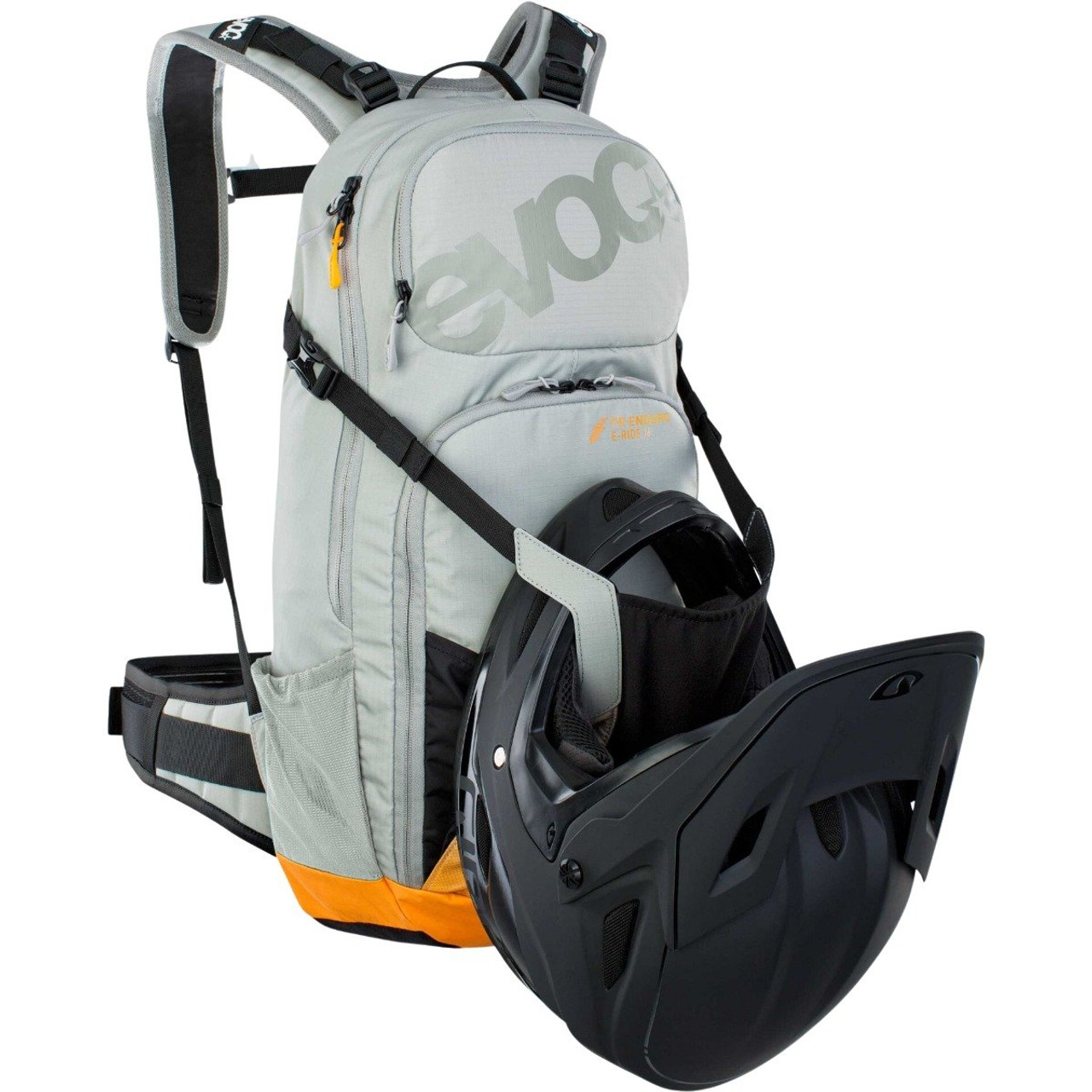 EVOC FR Enduro E-Ride 16L Protector Stone/Bright Orange