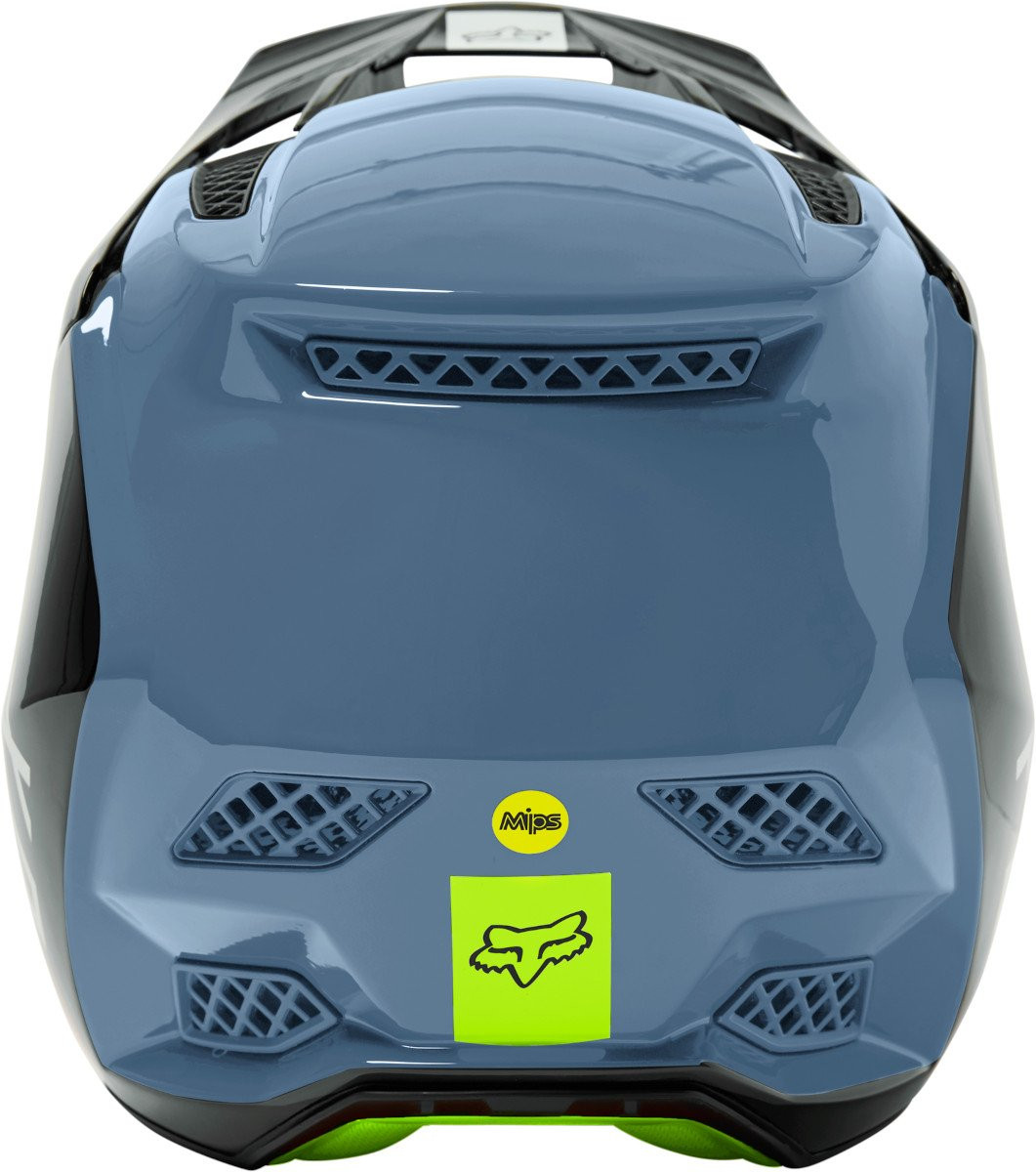 Fox Rampage Pro Carbon Fuel MIPS Full Face Helmet Blue Pushys