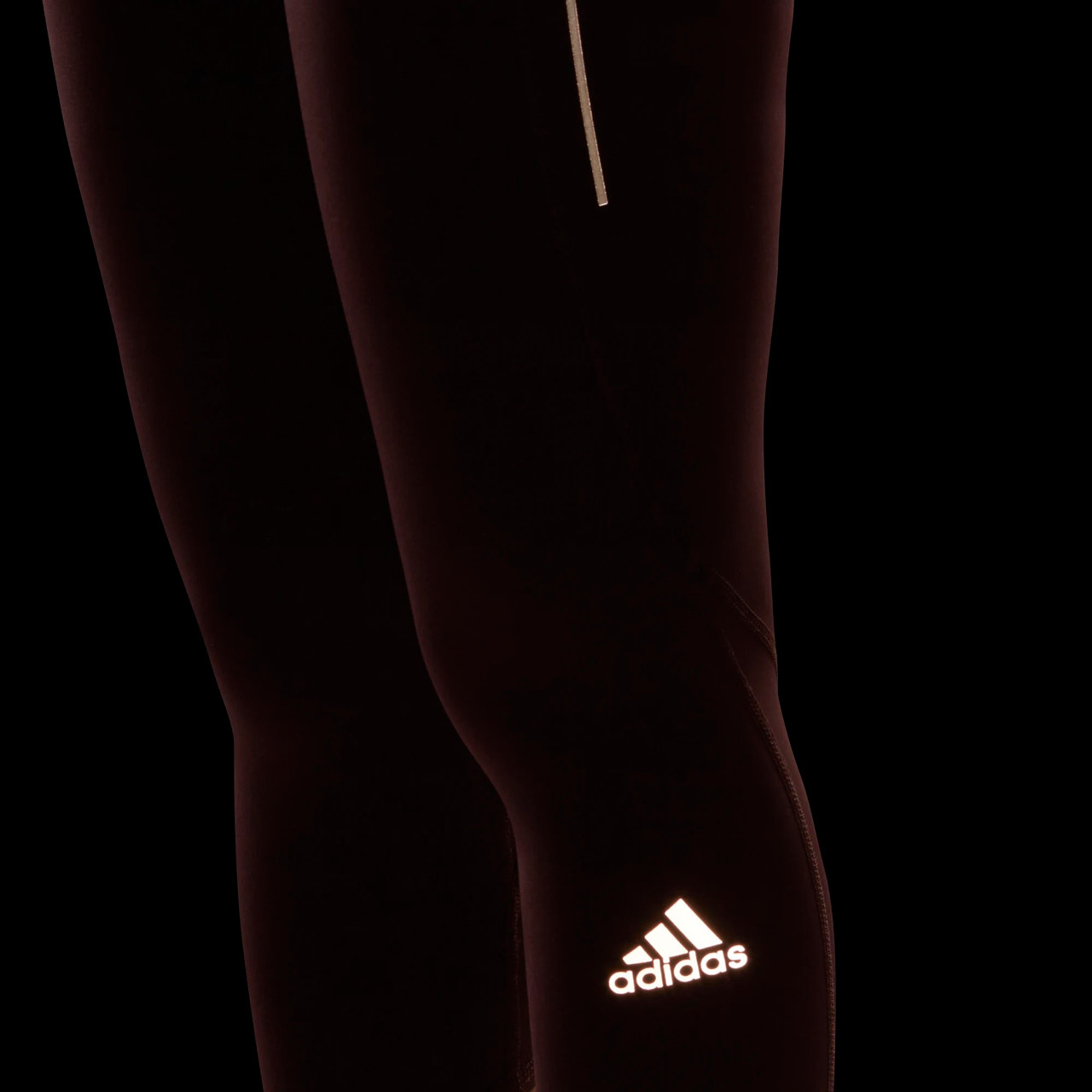 adidas Women's Own The Run 3/4 Running Leggings Maroon - Runnr