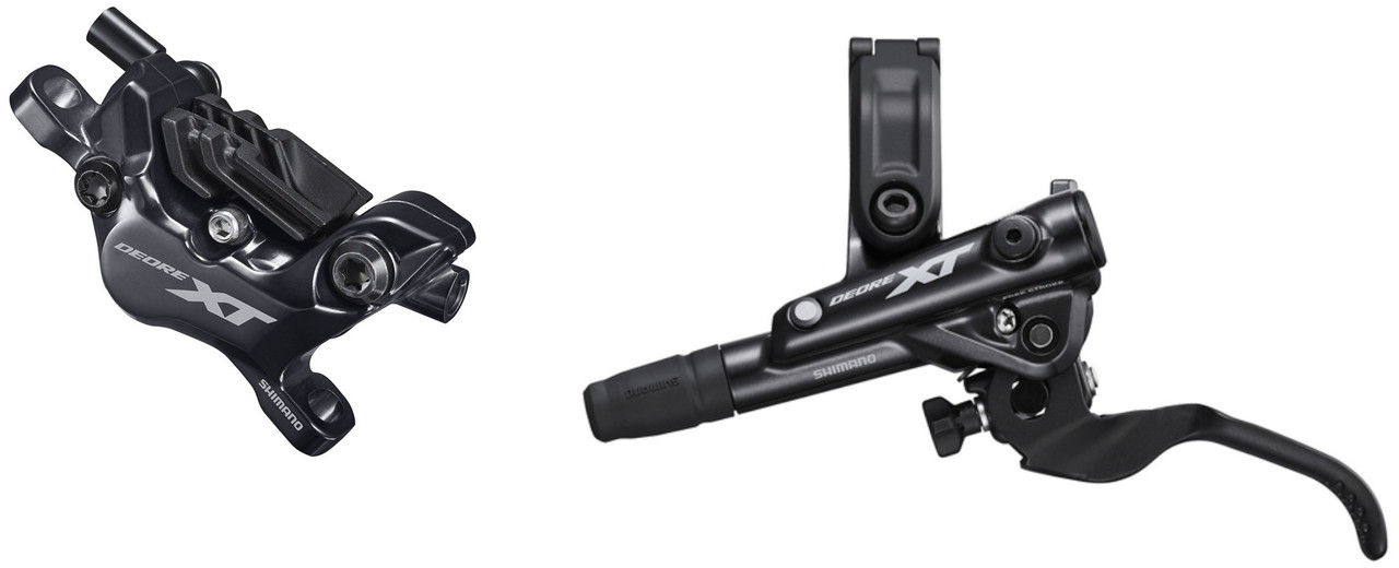 Shimano XT BR-M8120 Rear Disc Brake and BL-M8100 Left Lever Pushys