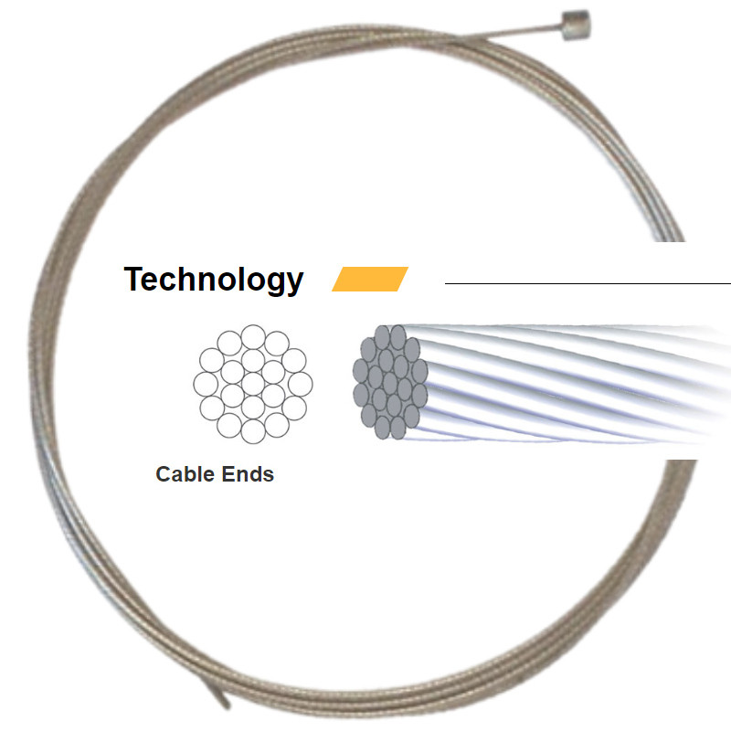 Jagwire LEX Gear Cable Housing Plus Stainless Steel Inner Pushys