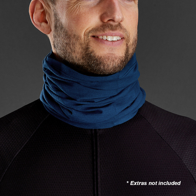 GripGrab Merino Wool MultiFunctional Neck Warmer Navy Pushys