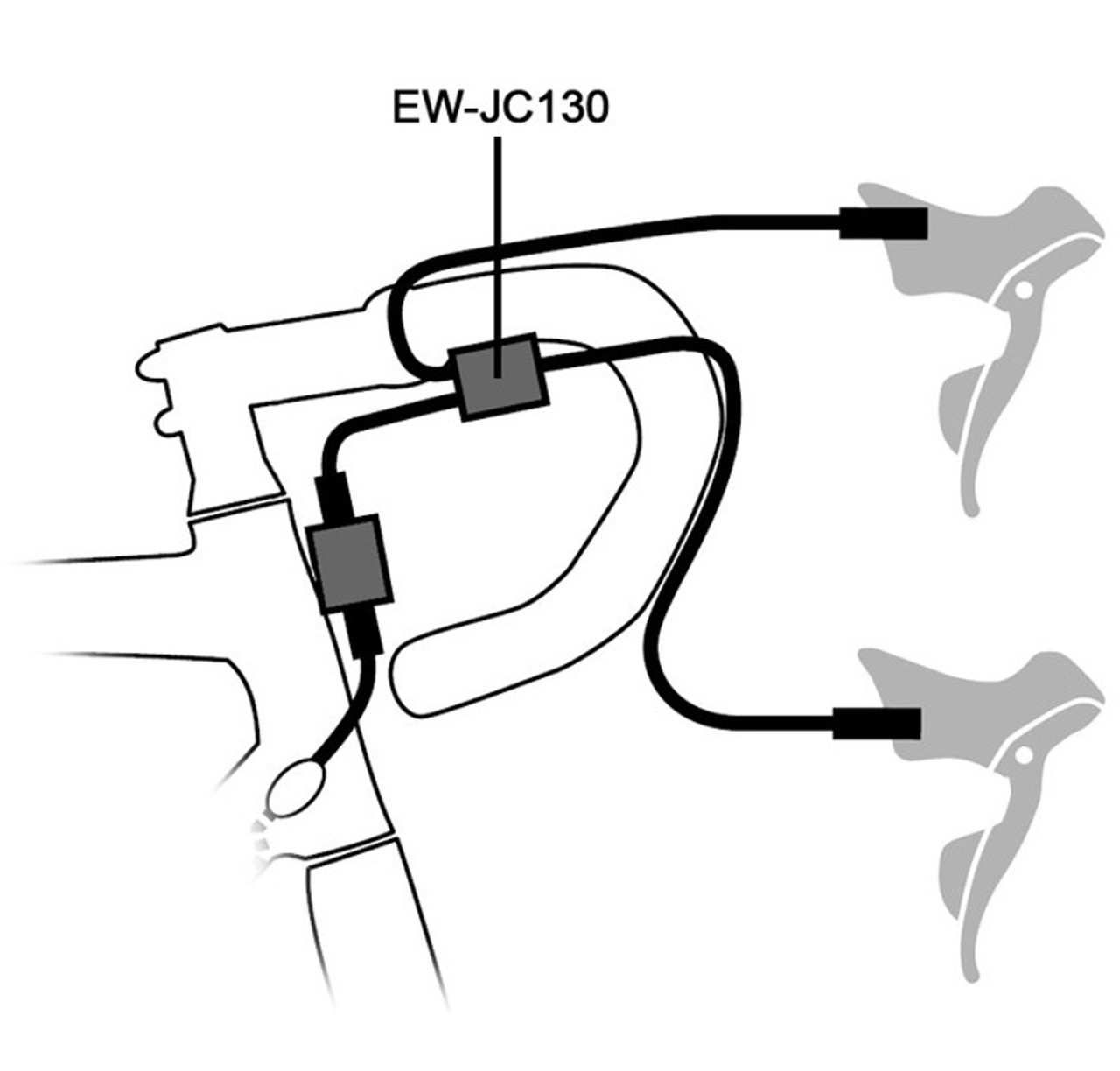 Shimano EW-JC130-MM Di2 Connector Cable 550mm/50mm/550mm - Pushys