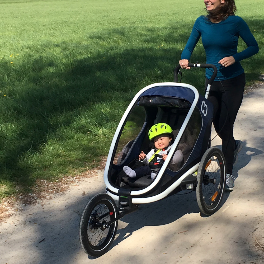 Hamax Outback One Child Trailer w/Recline Blue/White Pushys1